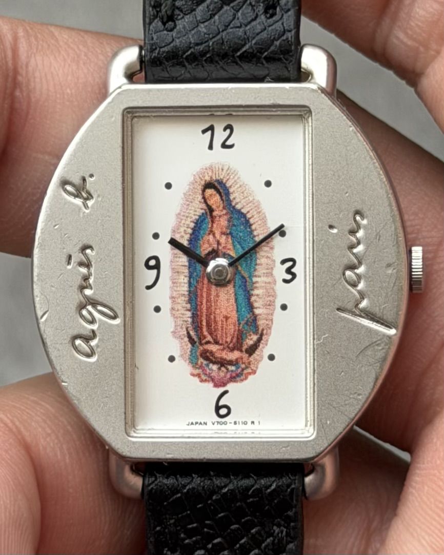 AGNES B VIRGIN MARY VINTAGE QUARTZ WATCH 