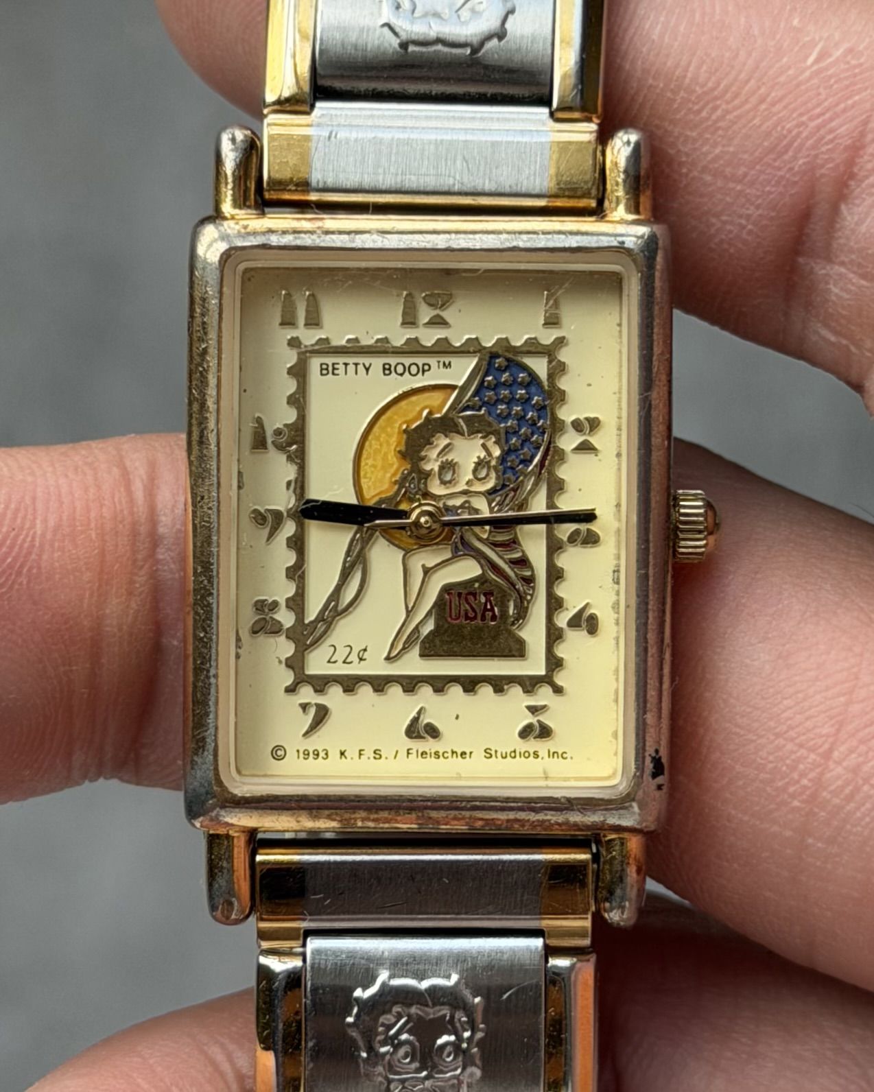 BETTY BOOP STAMP VINTAGE QUARTZ WATCH 