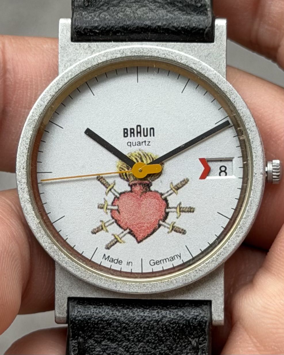 BRAUN HEART & SWORDS VINTAGE QUARTZ WATCH