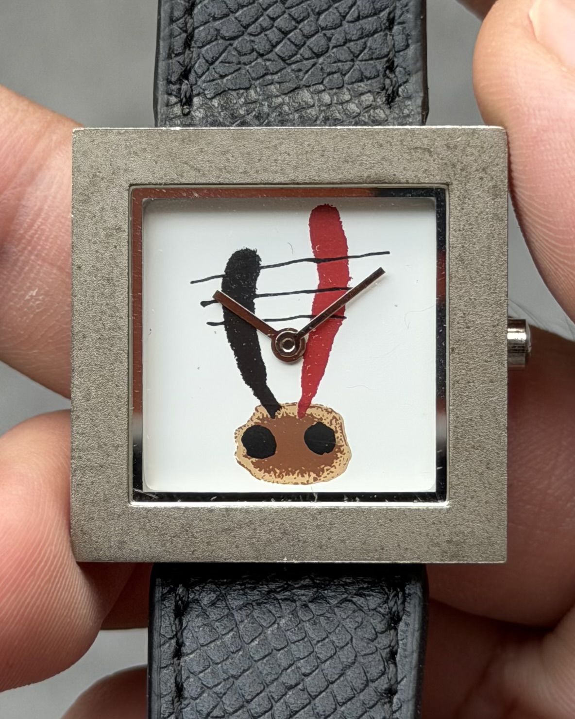 JOAN MIRO MAKEMONO RABBIT VINTAGE QUARTZ WATCH 
