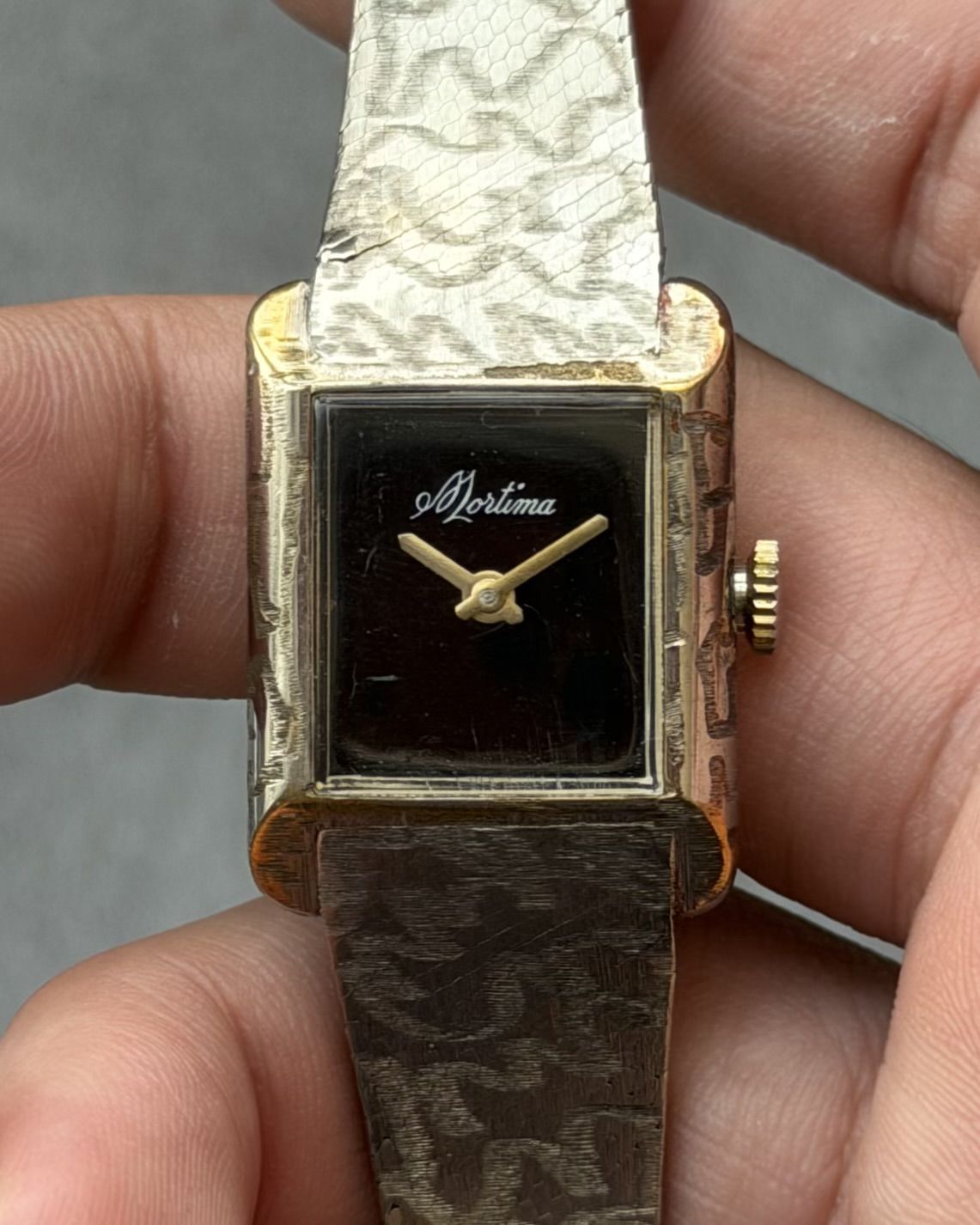 MORTIMA ART DECO MESH STRAPS MANUAL WINDING VINTAGE WATCH