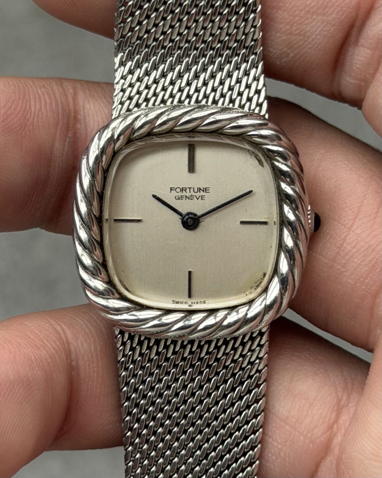 FORTUNE GENEVE ROPE FRAME VINTAGE MANUAL WINDING WATCH