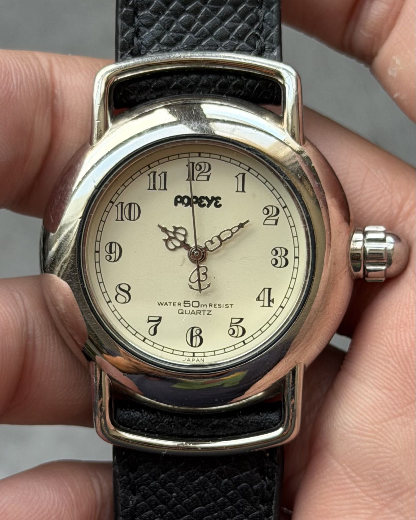 POPEYE WATER BOTTLE VINTAGE QUARTZ WATCH 