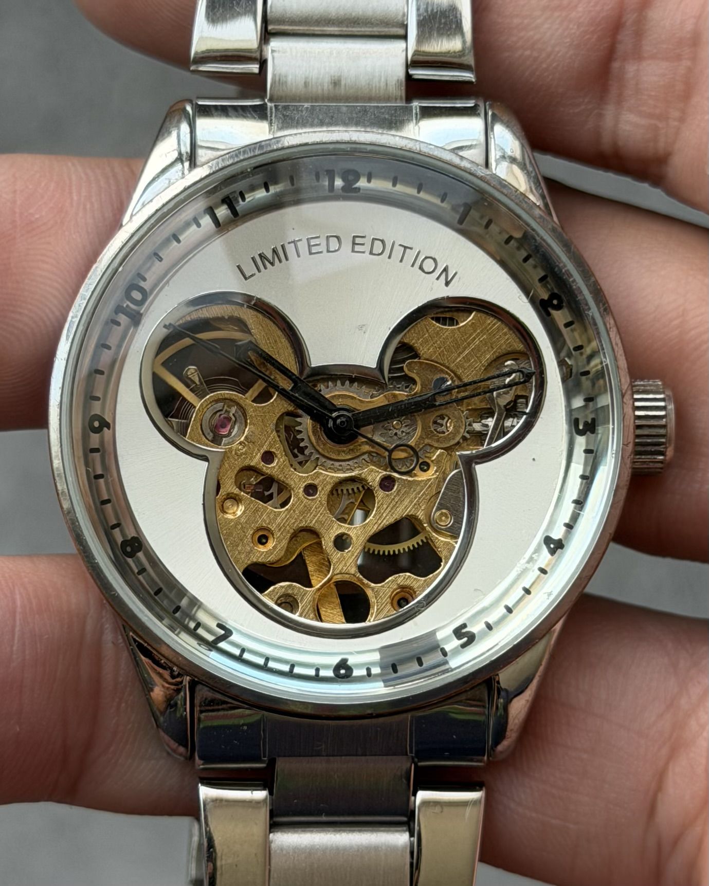 MICKEY MOUSE SKELETON MANUAL WINDING VINTAGE WATCH 