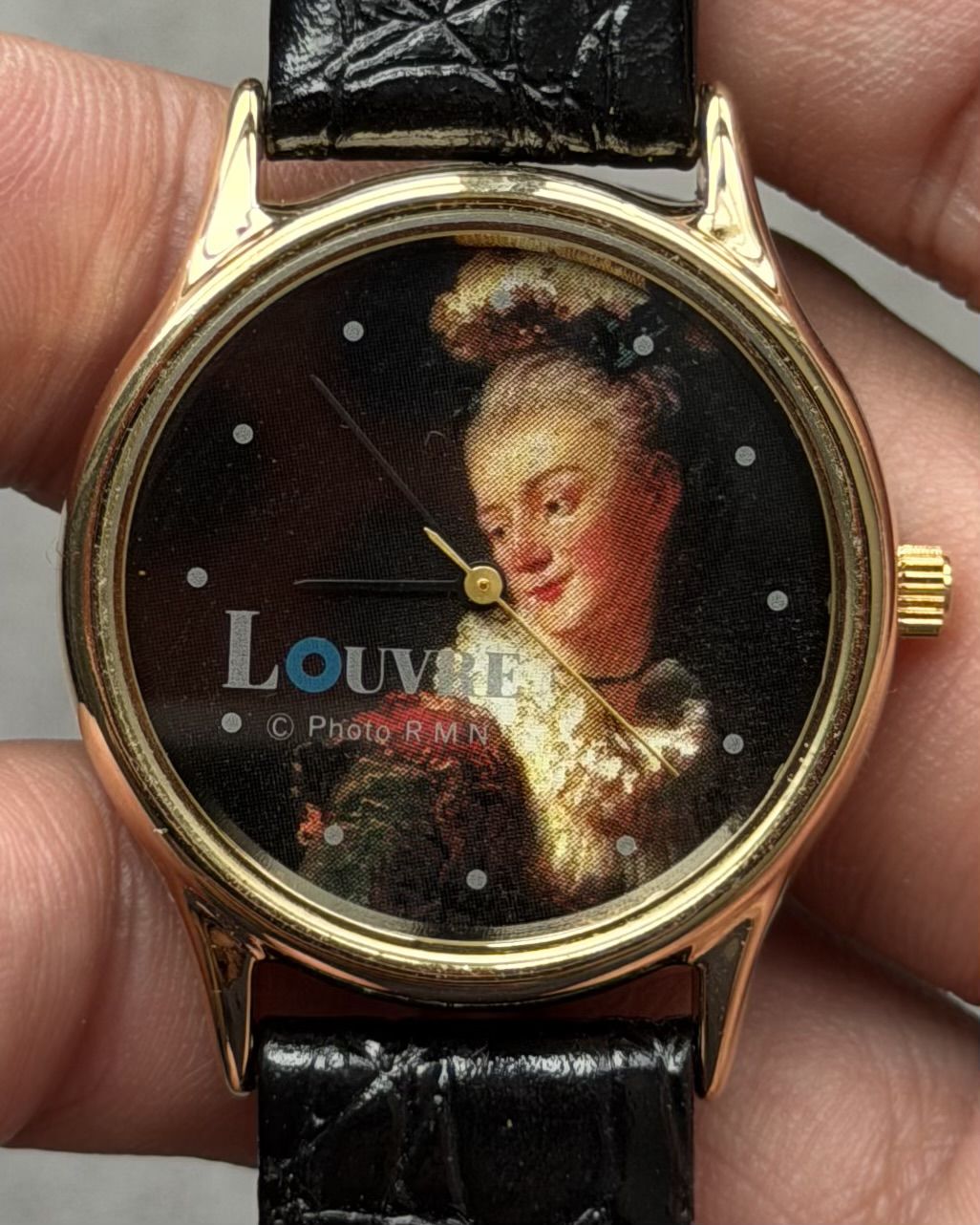 LOUVRE CLASSICAL PORTRAIT VINTAGE QUARTZ WATCH