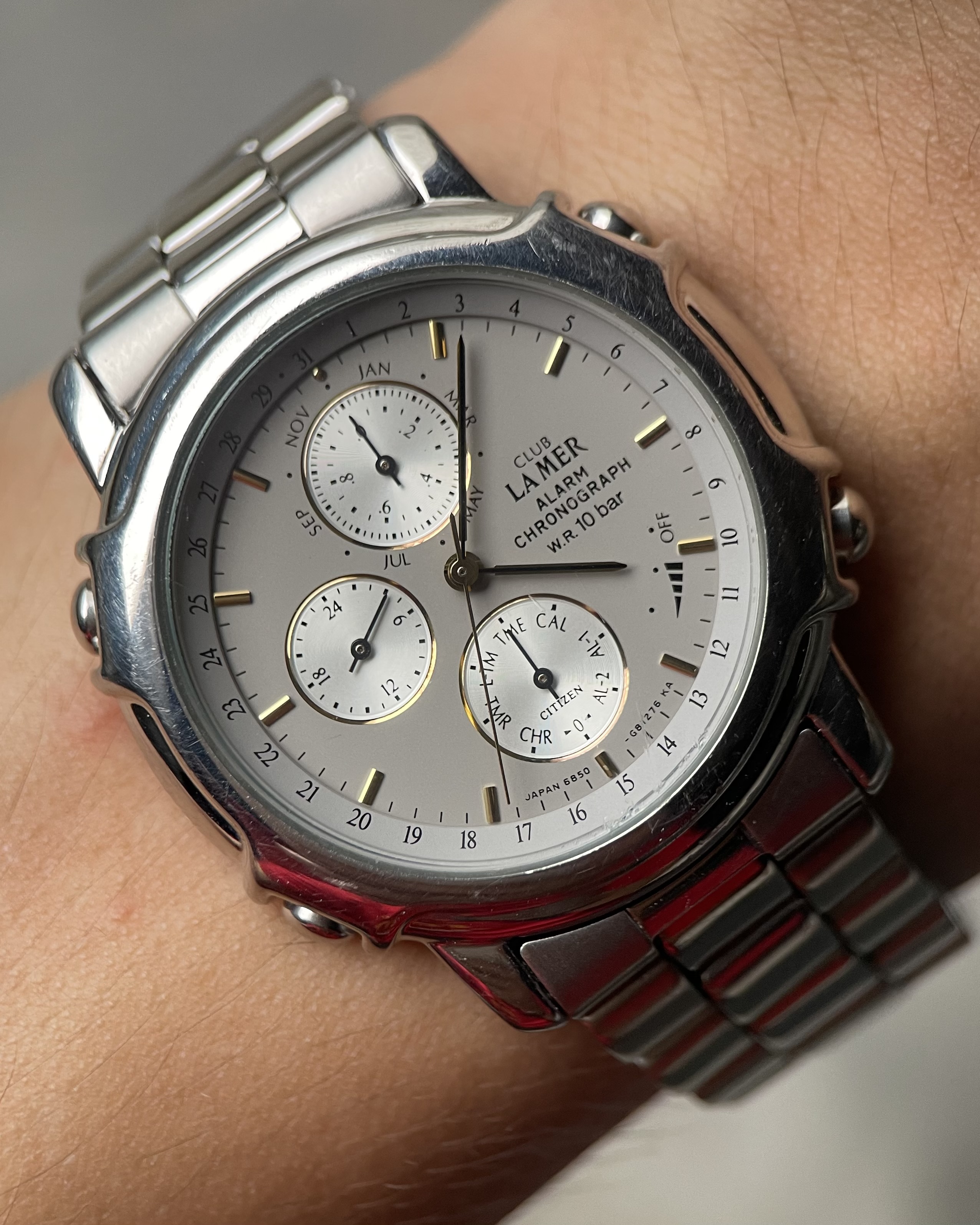 CITIZEN CLUB LA MER NOLI METUERE CHRONOGRAPH VINTAGE WATCH