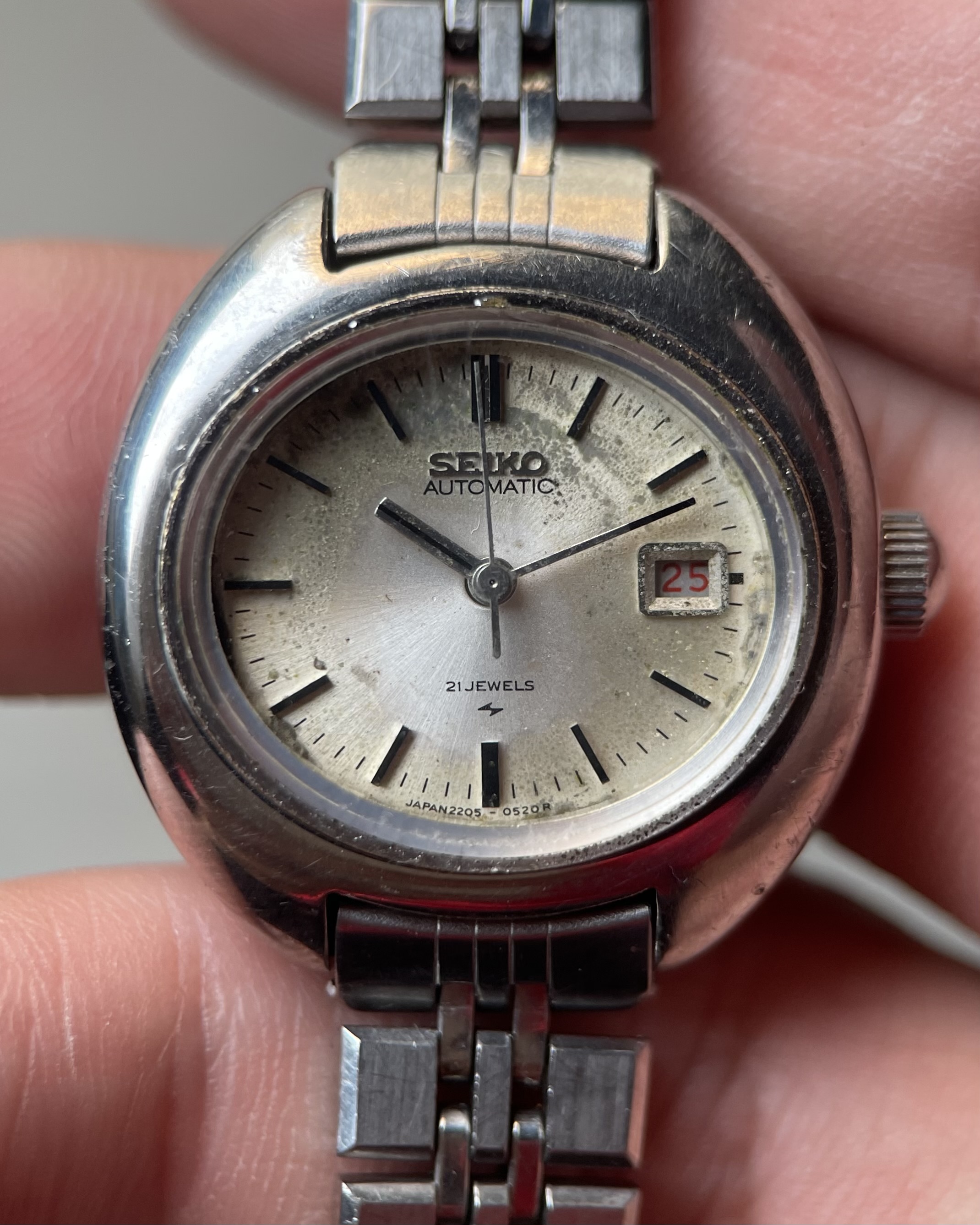 90s SEIKO AUTOMATIC 21J MANUAL WINDING WATCH 