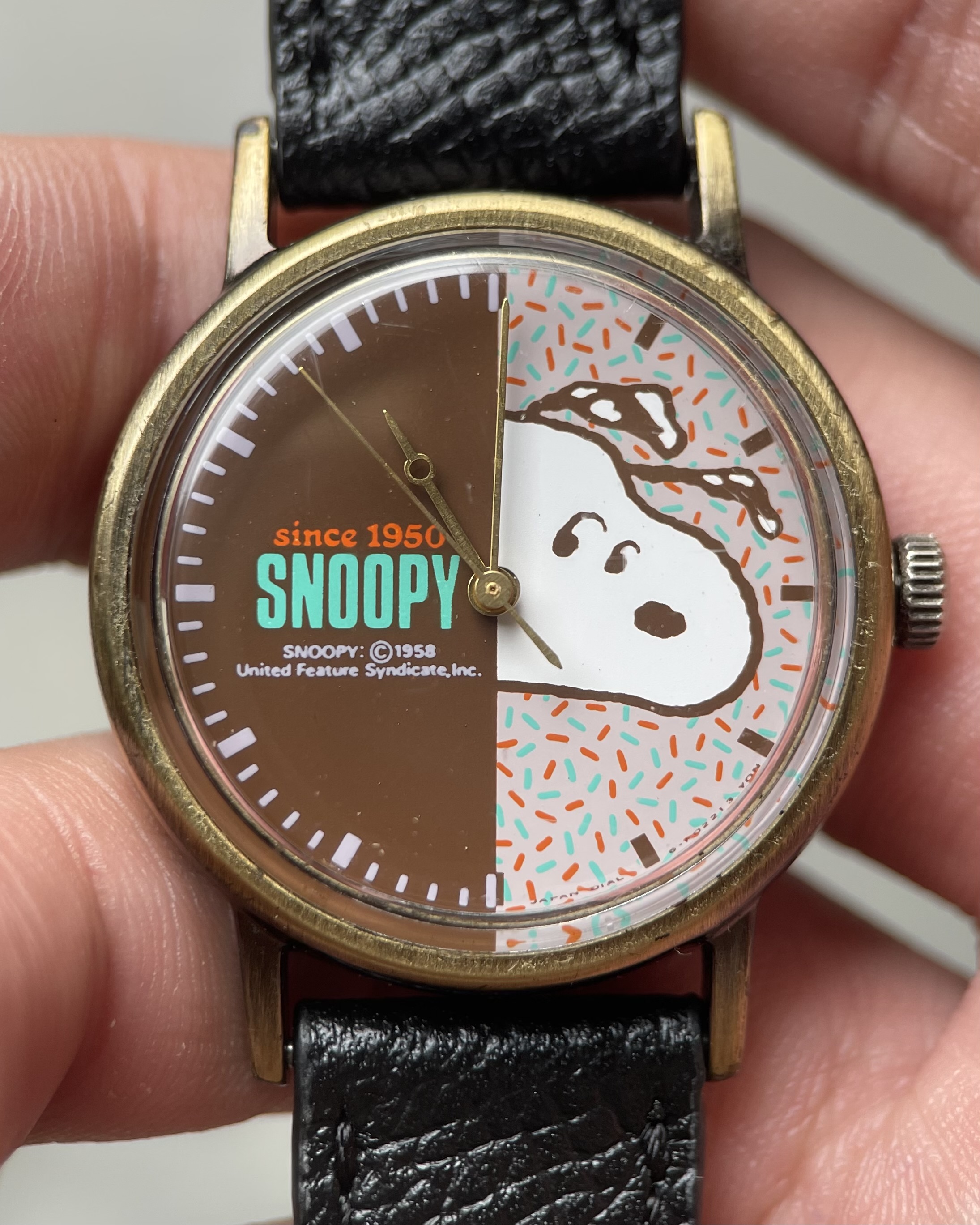 90s SNOOPY MANUAL WINDING WATCH 