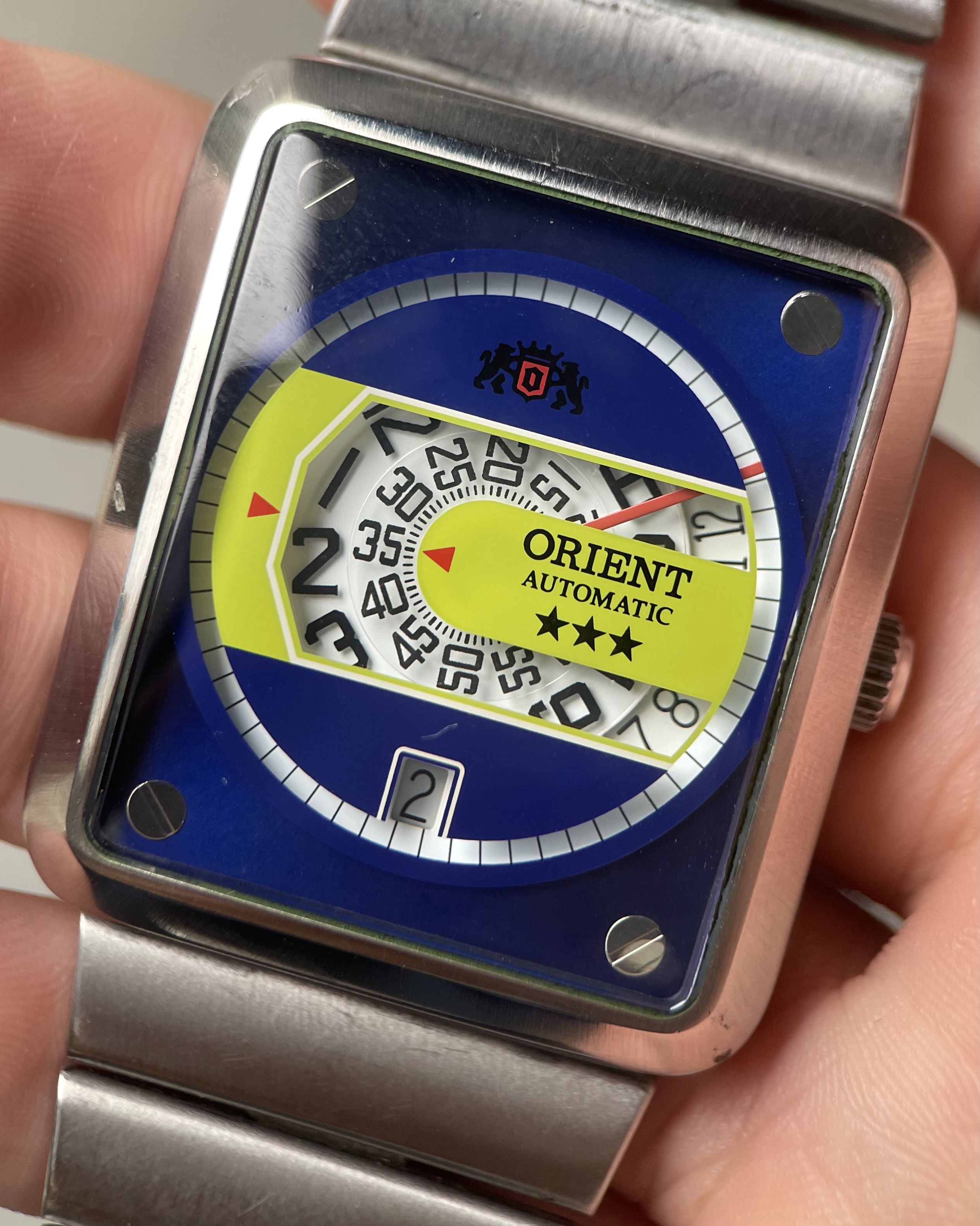 ORIENT MASQUERADE JUMP HOUR AUTOMATIC VINTAGE WATCH | Artizen Store