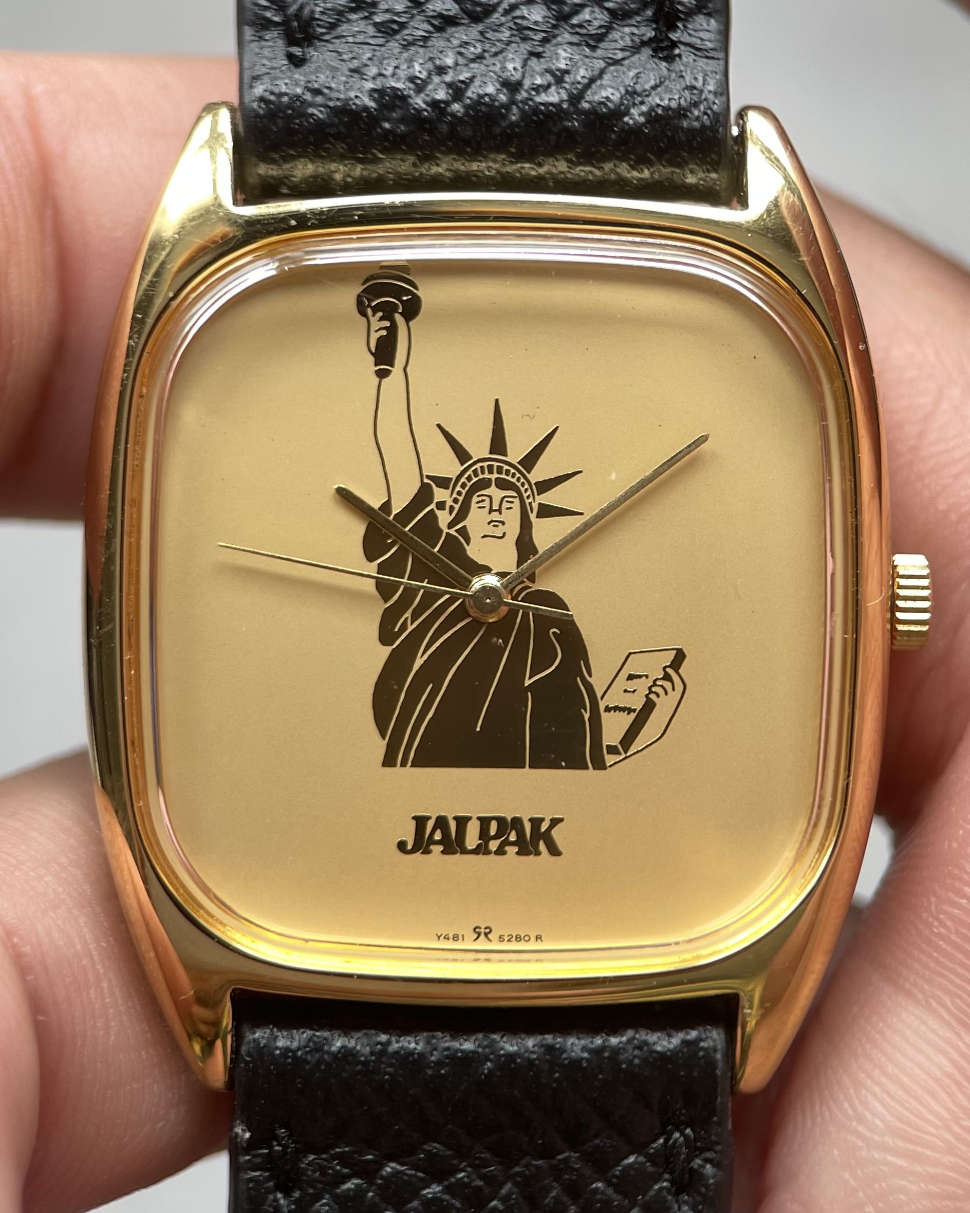 SEIKO JALPAK STATUE OF LIBERTY VINTAGE QUARTZ WATCH 