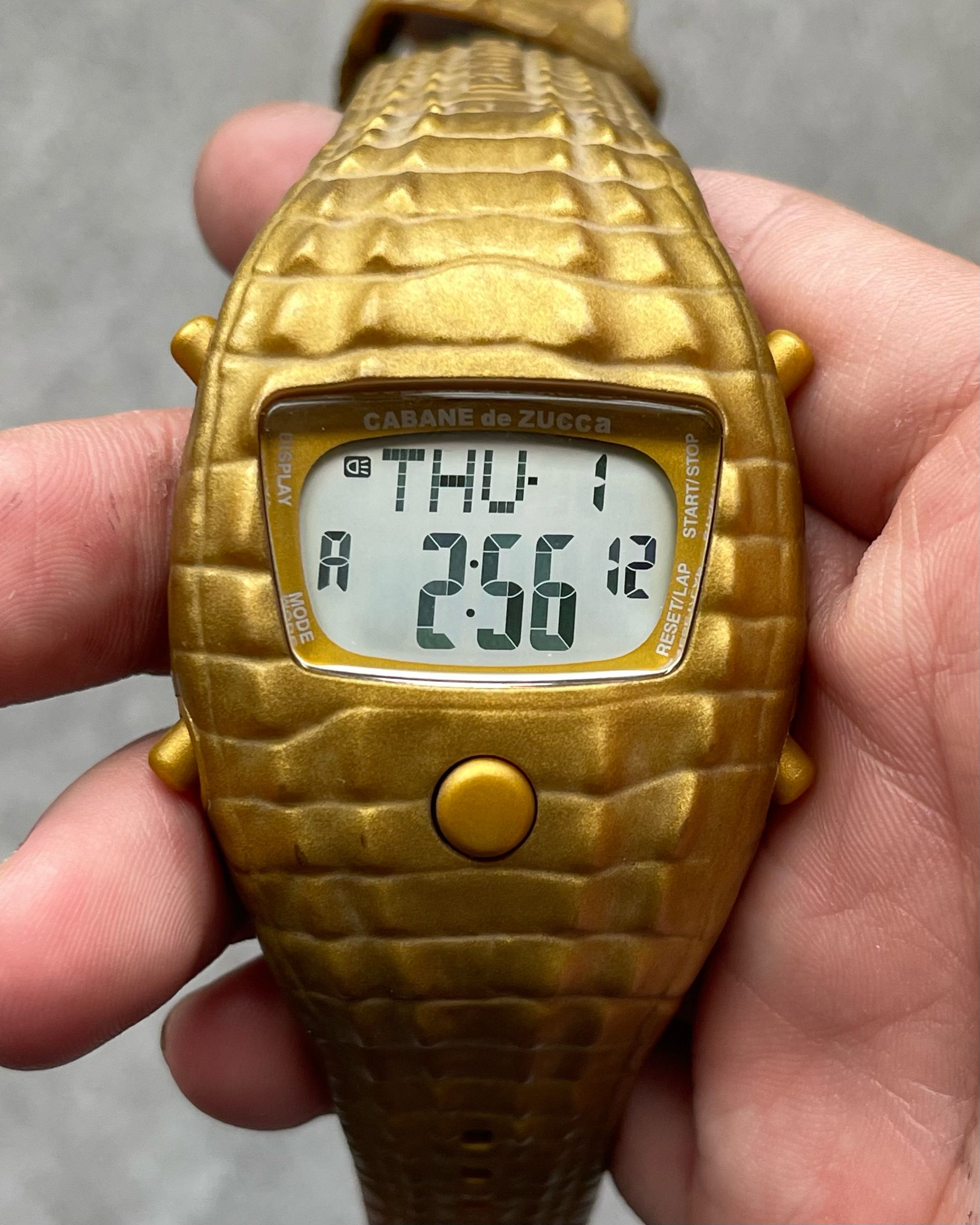 CABANE de ZUCCa SAFARI ZOO CLOC-DILE VINTAGE WATCH 
